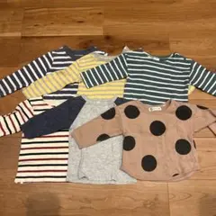 ベビー服 80サイズ　ロンＴ6枚セット　ボーダー　無印