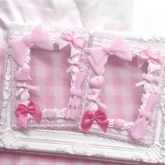 硬質ケース デコ ホイップ ピンク ペア 量産型