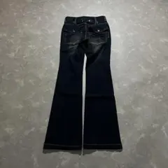 00s archive flare denim gimmick skull