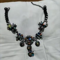 （ZARA）ビジューネックレス