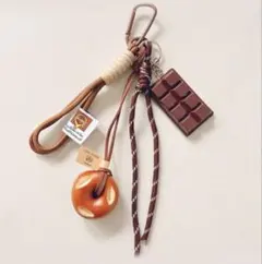 【ラスト1点】 じゃらじゃらキーホルダー　チャーム　キーリングベーグル