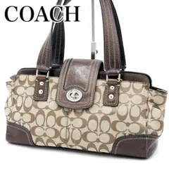 Vintage Coach One Shoulder Bag Turn Lock