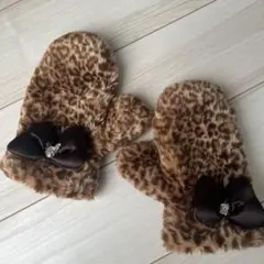 Disney ディズニー 手袋 ヒョウ柄 レオパード