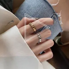 上品 指輪 ゴールド リング 韓国 ハート シンプル 【大人気】新品