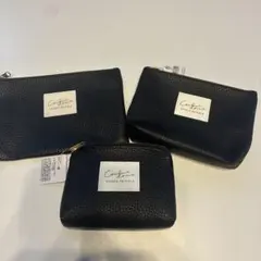 Couleur doux ポーチ 3点セット ブラック