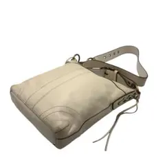 COACH コーチショルダーバッグ ホワイト レザー