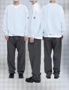 Cavempt c.e PANEL SHOULDER CREW NECK