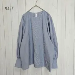 IEDIT イディット 小森美穂子さんコラボ 袖コンシャスデザインブラウス 3Lのサムネイル