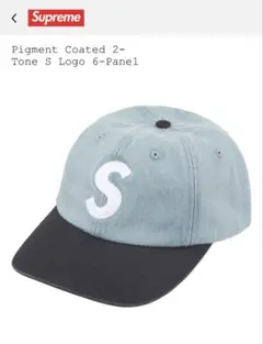 Pigment Coated 2Tone S Logo 6Panel Denim