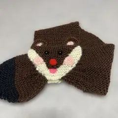 ハンドメイド　ニットマフラー
