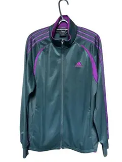 adidas CLIMA365 ジャージジャケット Lサイズ グレー/パープル