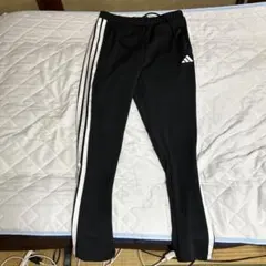 美品adidas ブラック トラックジャージパンツ レディースLL
