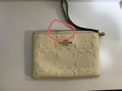 COACH アイボリー ポーチ