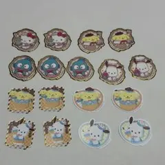 キティ　ポムポムプリン　ポチャッコ　ハンギョドン　フレークシール　おすそ分け