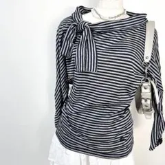 y2k❤️ BURBERRY BLUE LABEL ボウタイ ロゴ カットソー