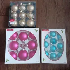 クリスマス ガラスオーナメント セット