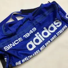 アディダス レトロ ボストンバッグ ブルー スポーツバッグ