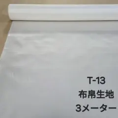 T-13布帛生地サテン/オフホワイト