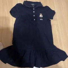 ポロ ラルフローレン　ポロベア　ネイビー ポロワンピース 半袖 3T