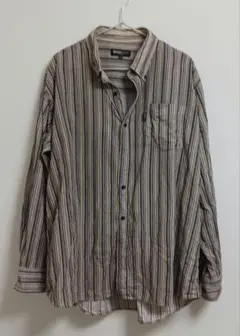 (即購入可)MICHIKO LONDON ストライプ 長袖シャツ 3L A10
