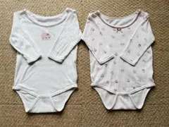 バースデイ　ベビー肌着　長袖　ロンパース　80cm 綿100% 2枚セット