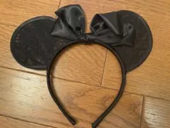 ディズニーリゾート ミニー耳 レースブラックカチューシャ