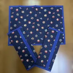 和傘柄のフリーマット３枚セット　ランチョンマットにも