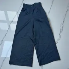 INGNI イング 美脚 ハイウエスト タック入り ワイドパンツ M ブラック