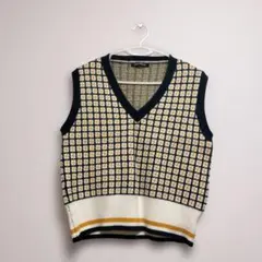 チェック柄 ベスト