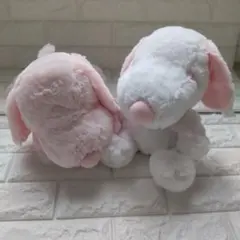 スヌーピーのぬいぐるみ ピンクとホワイト　2体セット