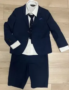 男の子　フォーマル　セレモニー　スーツ　110 ネイビー
