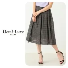 Demi-Luxe BEAMS ギンガムチェック フレアスカート - メルカリ