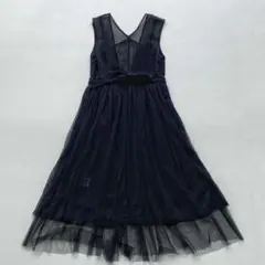 【未使用近】グレースコンチネンタル チュール ワンピース 36 黒