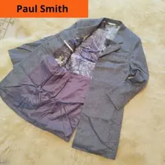 Paul Smith　チェスターコート　総柄プリント　カシミヤ100