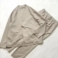 ZARAザラ　カジュアルスーツ　シアサッカー　パンツセットアップ　XL/M