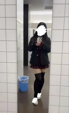 赤チェック スカート ミニ