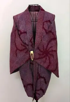 【アンティーク羽織 】艶やか総絞り　大輪花