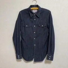 Levi's デニムウエスタンシャツ インディゴ Mサイズのサムネイル