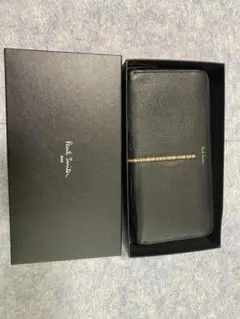 カ*ロ様 Paul Smith ブラックレザー 長財布　箱あり