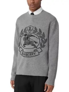2025年最新】BURBERRY LONDON カラー：グレイ系 ニット・セーターの