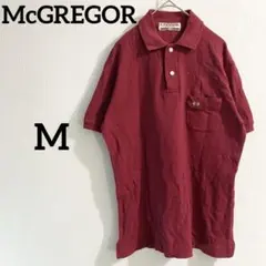 McGREGOR マックレガー ヴィンテージ 鹿の子 ポロシャツ ボルドー Mのサムネイル