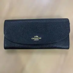 Coach ブラックレザー 長財布のサムネイル