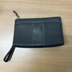 バーバリー セカンドバッグ クラッチバッグ レザー ノバチェック ホースロゴ 黒