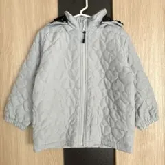 AURORA MOON 110サイズ キルティングコート　フードアイスブルー
