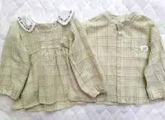 チェック柄長袖シャツ リンクコーデ