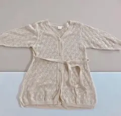 美品!テータテート クロシェロングニットカーディガン 80tete a tete