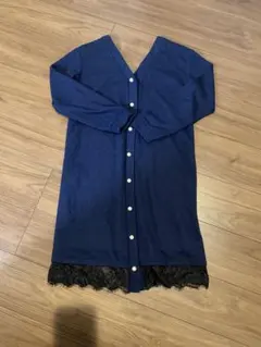 トッコクローゼット★3wayネイビー Vネック ワンピース レース付き