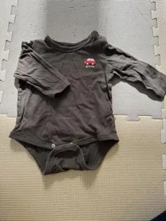 ダークグレー 長袖ロンパース