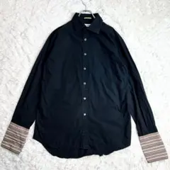 Paul Smith 長袖シャツ ブラック L マルチストライプ