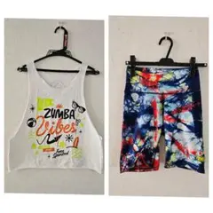 【正規品】ZUMBA ズンバウェア タンクトップ ハーフパンツ 2点セット